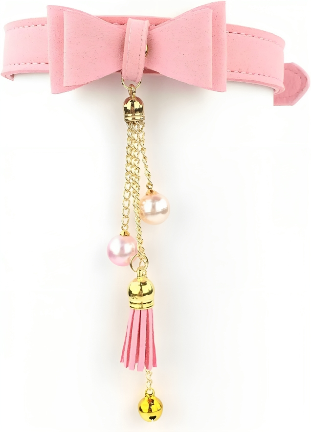 Κολάρο από Δερματίνη με Χάντρες - Ερωτικό Αξεσουάρ Φετίχ - Ροζ Κολάρο από Δερματίνη με Χάντρες - Ερωτικό Αξεσουάρ Φετίχ - Ροζ