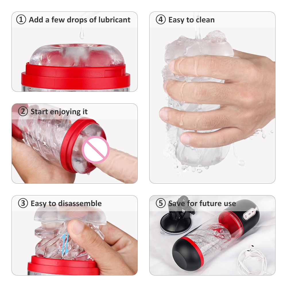 Αδιάβροχος Ηλεκτρικός Επαναφορτιζόμενος USB Αυνανιστής Πέους με 3 Αναρροφήσεις & 9 Λειτουργείες Δόνησης & Φωνή σε 3 Διαφορετικές Γλώσσες Αδιάβροχος Ηλεκτρικός Επαναφορτιζόμενος USB Αυνανιστής Πέους με 3 Αναρροφήσεις & 9 Λειτουργείες Δόνησης & Φωνή σε 3 Διαφορετικές Γλώσσες