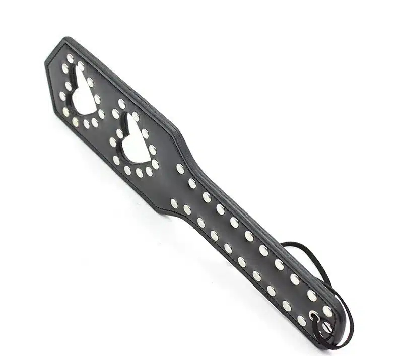 Δερμάτινο Κουπί Ραπίσματος με Καρδιές - Ερωτικό Παιχνίδι Ενηλίκων Φετίχ Paddle BDSM Μαύρο Δερμάτινο Κουπί Ραπίσματος με Καρδιές - Ερωτικό Παιχνίδι Ενηλίκων Φετίχ Paddle BDSM Μαύρο