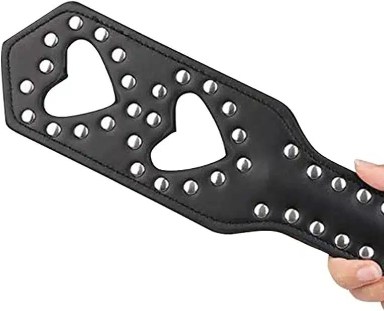 Δερμάτινο Κουπί Ραπίσματος με Καρδιές - Ερωτικό Παιχνίδι Ενηλίκων Φετίχ Paddle BDSM Μαύρο Δερμάτινο Κουπί Ραπίσματος με Καρδιές - Ερωτικό Παιχνίδι Ενηλίκων Φετίχ Paddle BDSM Μαύρο