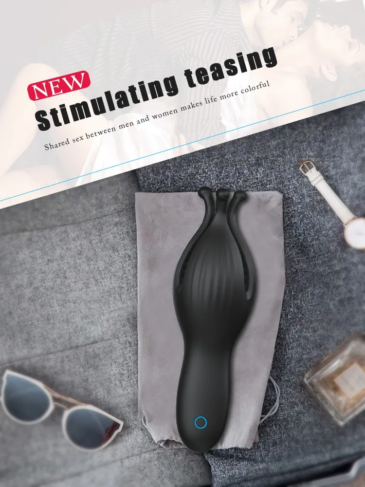 Αδιάβροχος Επαναφορτιζόμενος Δονητής για Ζευγάρια με 10 Λειτουργίες Δόνησης - Masturbator Glans Massager G - Spot Αδιάβροχος Επαναφορτιζόμενος Δονητής για Ζευγάρια με 10 Λειτουργίες Δόνησης - Masturbator Glans Massager G - Spot