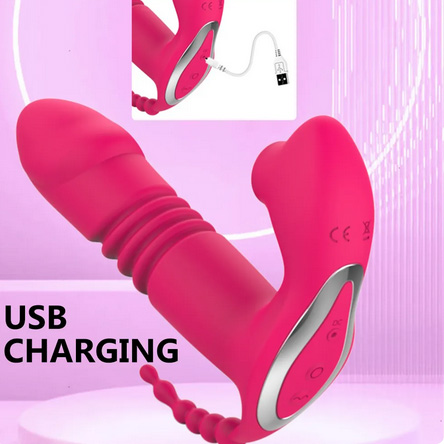 Θερμαινόμενος 3 σε 1 Δονητής Κολπικής, Κλειτοριδικής & Πρωκτικής Διέγερσης με 12 Συχνότητες Δόνησης Επαναφορτιζόμενος Φορητός με Τηλεχειριστήριο Θερμαινόμενος 3 σε 1 Δονητής Κολπικής, Κλειτοριδικής & Πρωκτικής Διέγερσης με 12 Συχνότητες Δόνησης Επαναφορτιζόμενος Φορητός με Τηλεχειριστήριο