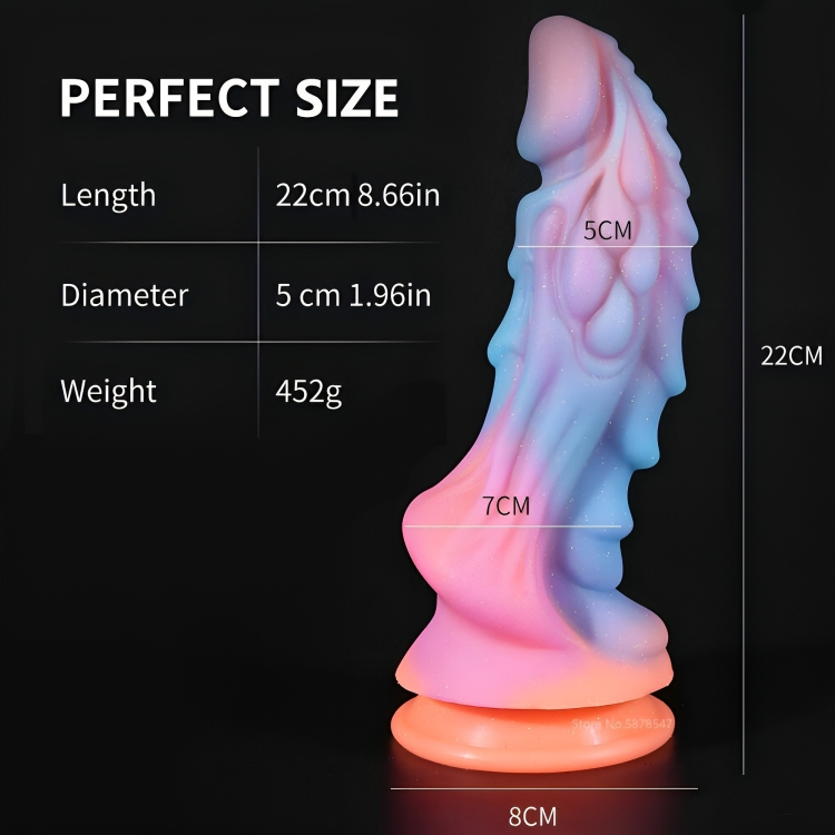 Dragon 22cm Παχύ, Μαλακό & Ευλύγιστο Ανάγλυφο Dildo Σιλικόνης με Ραβδώσεις & Ισχυρή Βεντούζα - Neon Πολύχρωμος Δράκος Dragon 22cm Παχύ, Μαλακό & Ευλύγιστο Ανάγλυφο Dildo Σιλικόνης με Ραβδώσεις & Ισχυρή Βεντούζα - Neon Πολύχρωμος Δράκος