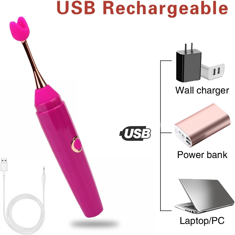 Επαναφορτιζόμενος Δονητής Κλειτορίδας με 3 Κεφαλές & 10 Λειτουργίες Δόνησης Επαναφορτιζόμενος Δονητής Κλειτορίδας με 3 Κεφαλές & 10 Λειτουργίες Δόνησης