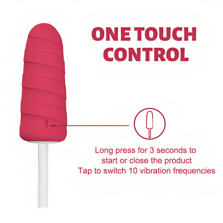 Mini Δονητής Παγωτό με 10 Λειτουργίες Δόνησης Mini Δονητής Παγωτό με 10 Λειτουργίες Δόνησης