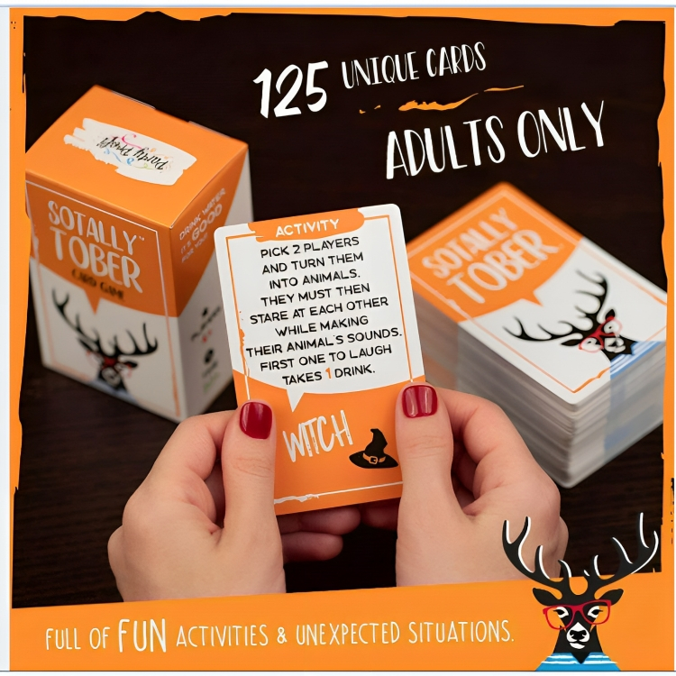 Επιτραπέζιο Παιχνίδι Ενηλίκων για Πάρτι με Τράπουλα Στα Αγγλικά - Sotally Tober Επιτραπέζιο Παιχνίδι Ενηλίκων για Πάρτι με Τράπουλα Στα Αγγλικά - Sotally Tober