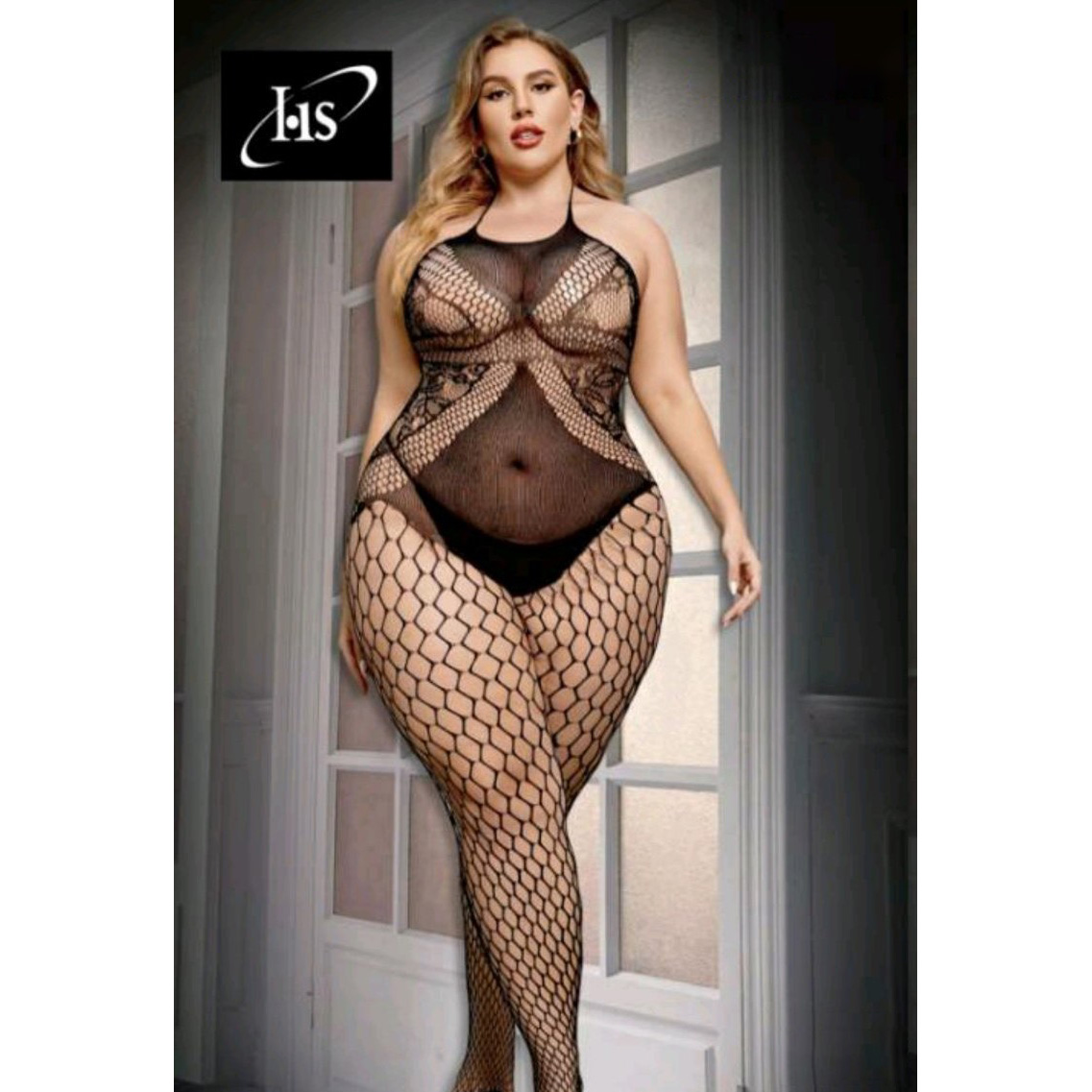 HS Σέξι Γυναικείο Plus Size Ολόσωμο See Through Εσώρουχο One Size - Μαύρο HS Σέξι Γυναικείο Plus Size Ολόσωμο See Through Εσώρουχο One Size - Μαύρο