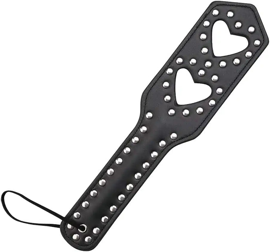 Δερμάτινο Κουπί Ραπίσματος με Καρδιές - Ερωτικό Παιχνίδι Ενηλίκων Φετίχ Paddle BDSM Μαύρο Δερμάτινο Κουπί Ραπίσματος με Καρδιές - Ερωτικό Παιχνίδι Ενηλίκων Φετίχ Paddle BDSM Μαύρο