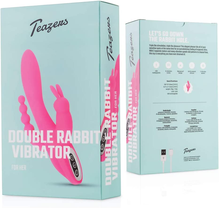 Αδιάβροχος Επαναφορτιζόμενος Ισχυρός Δονητής Rabbit 3 σε 1 με 2 Μοτέρ & 21 Διαφορετικούς Συνδιασμούς Δόνησης Ρόζ Αδιάβροχος Επαναφορτιζόμενος Ισχυρός Δονητής Rabbit 3 σε 1 με 2 Μοτέρ & 21 Διαφορετικούς Συνδιασμούς Δόνησης Ρόζ