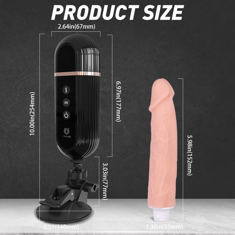 Telescopic 7x Thrusting Dildo Rotation Vibrator - Gspot with Suction Cup Telescopic 7x Thrusting Dildo Rotation Vibrator - Gspot with Suction Cup
