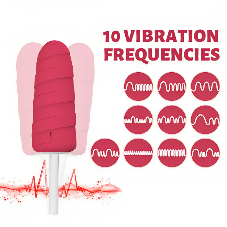 Mini Δονητής Παγωτό με 10 Λειτουργίες Δόνησης Mini Δονητής Παγωτό με 10 Λειτουργίες Δόνησης