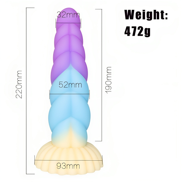 Ρεαλιστικό Dildo Σιλικόνης - Rainbow Ρεαλιστικό Dildo Σιλικόνης - Rainbow