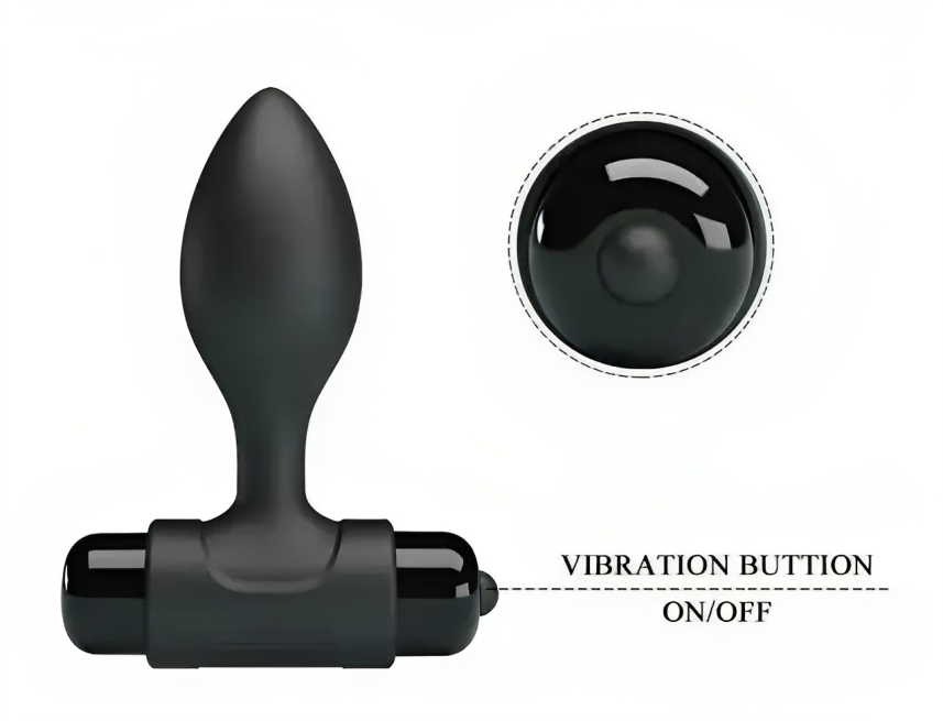 Πρωκτική Δονούμενη Σφήνα - Με Μπαταρίες Πρωκτική Δονούμενη Σφήνα - Με Μπαταρίες